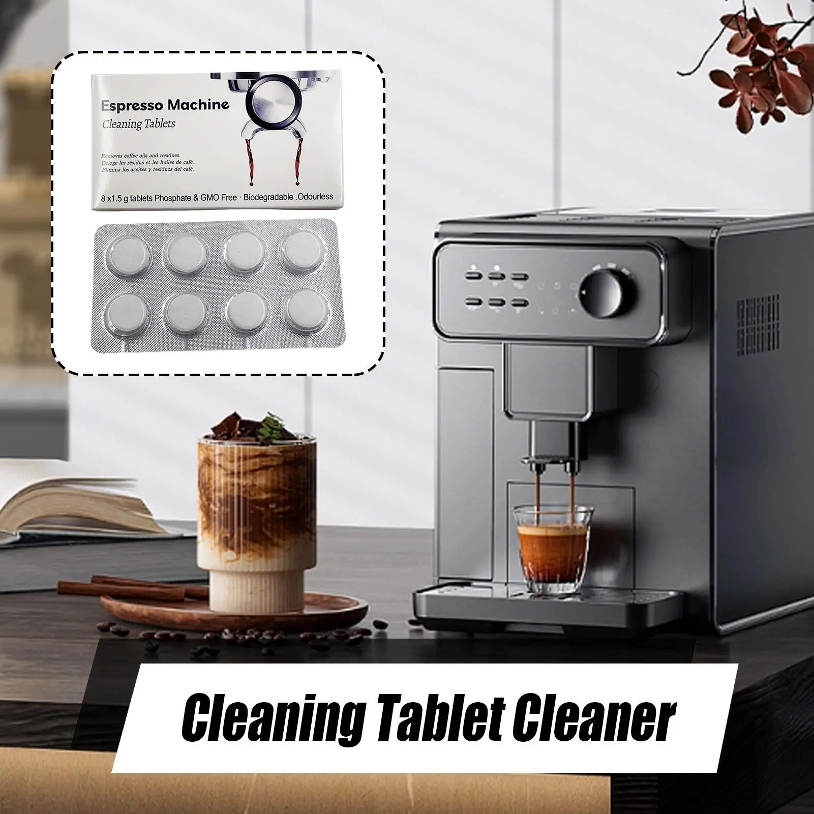 Backflush Tablet Cleaner - Tablet Pembersih Mesin Espresso, Penghilang Kerak,