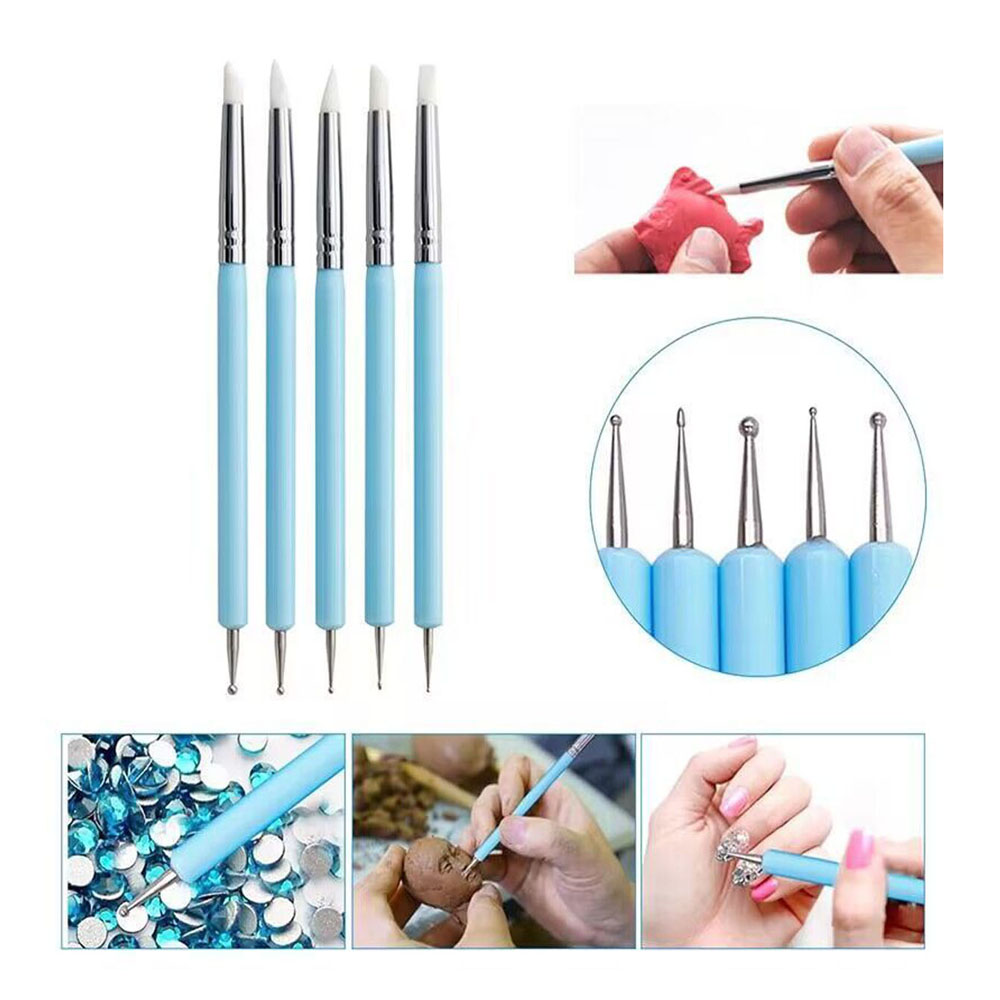 5 buah/set kepala silikon ujun - Group Head Brush ulasan dan harga