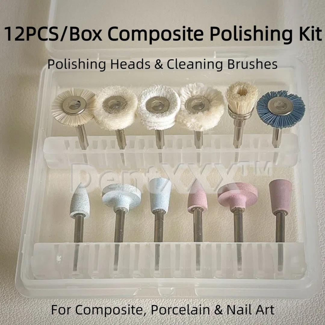 12 Buah Kit Pemoles Komposit,  - Group Head Brush ulasan dan harga